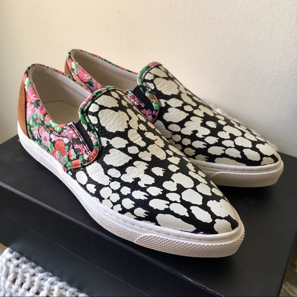 Coach C103 floral leather slip-on - Picture 4 of 8